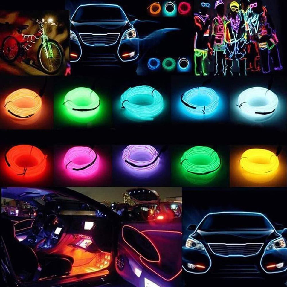 Autocool Neon Lights for Car Interior Decoration