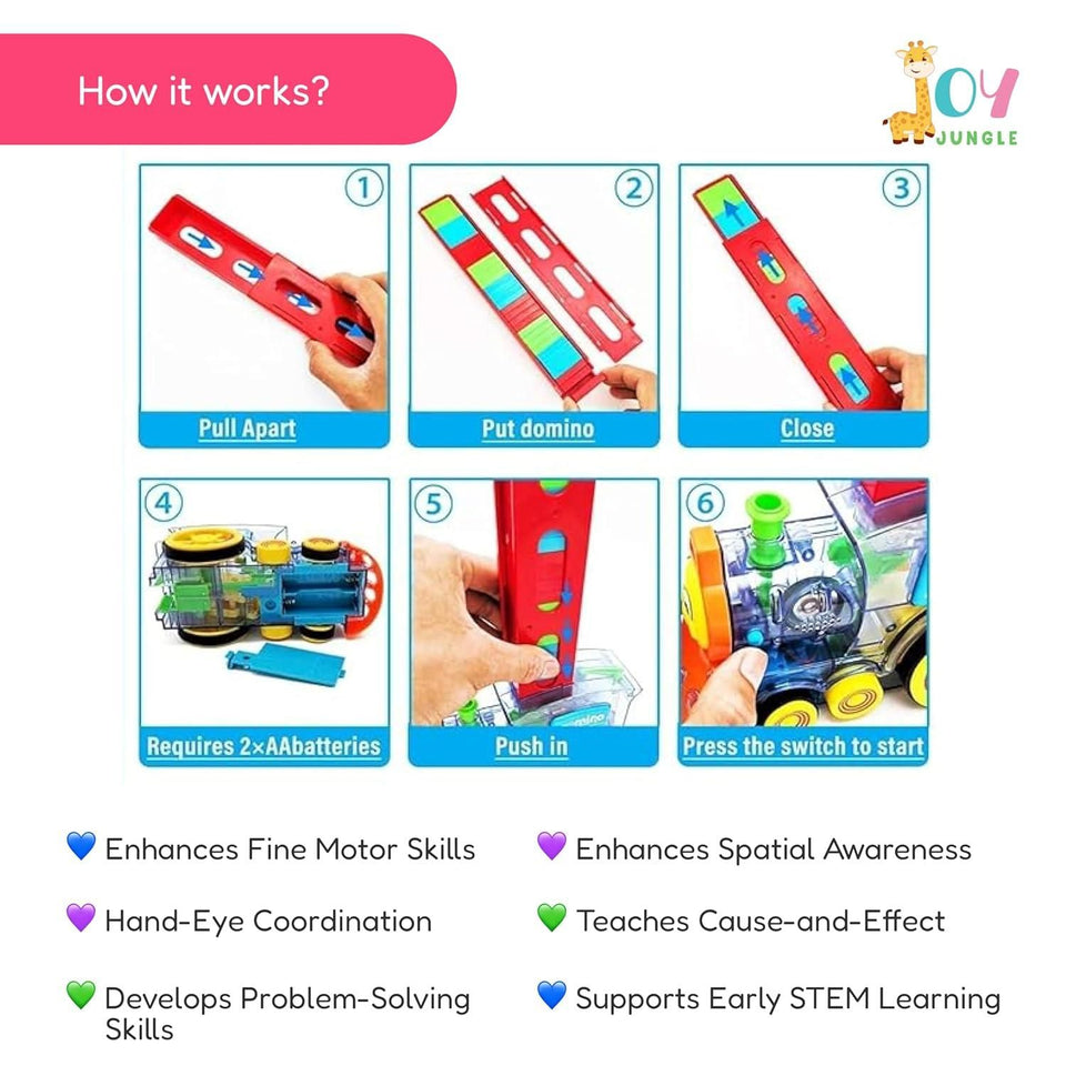 Coolbuds Train Toy Domino Set for Kids
