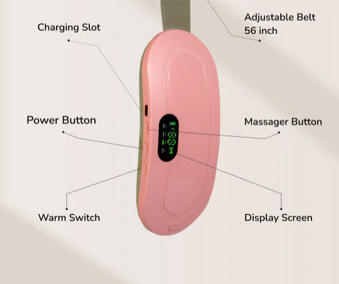 Portable Cordless Period Cramp heating massager