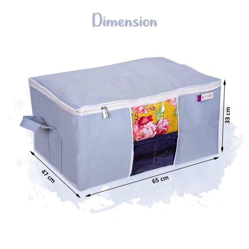 StowEase Storage Bag-UnderBed Blanket Storage Bag Covers With Handles(Set of 2)