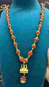 Jhanak Shiv Trishul Pendant with Rudraksha Chain