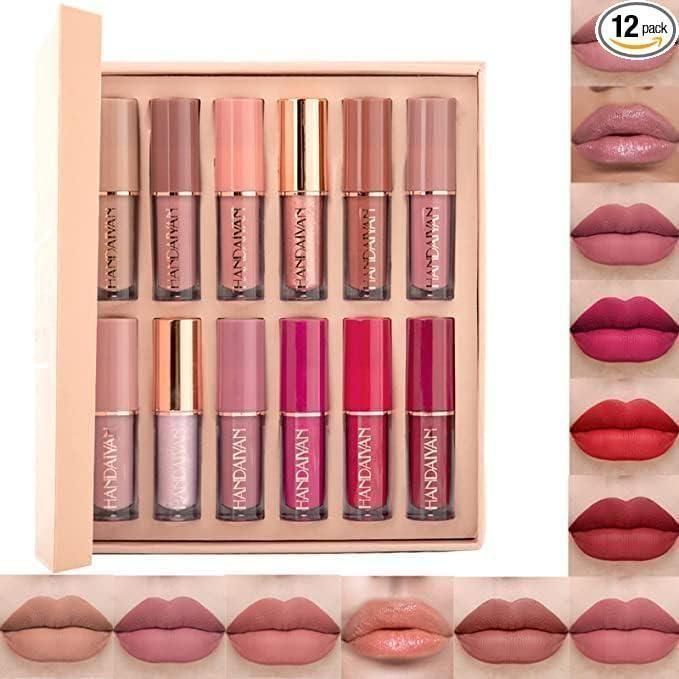 Velour Velvet Matte Liquid Lipstick Set 12Pcs