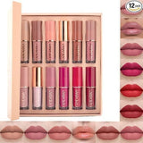 Velour Velvet Matte Liquid Lipstick Set 12Pcs