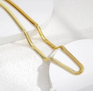 Dapper Men's Golden Snake Chain