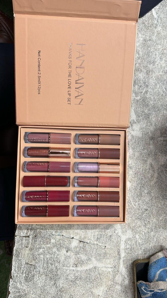 Velour Velvet Matte Liquid Lipstick Set 12Pcs
