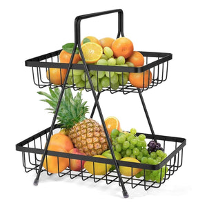 Hardwarehub 2 Tier Fruit and Vegetable Basket