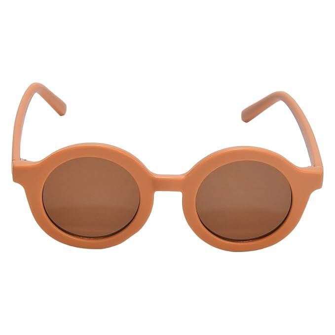 Dapper Brown Lens Brown Round Sunglasses (Pack of 2)