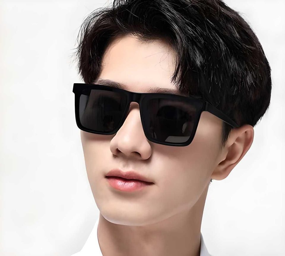 Glamit Polarized Retro Square Sunglasses