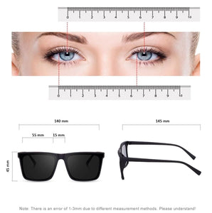 Glamit Polarized Retro Square Sunglasses