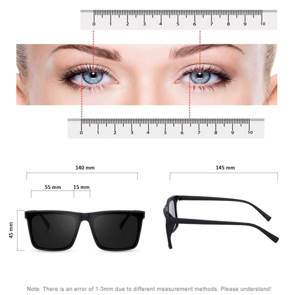 Glamit Polarized Retro Square Sunglasses