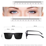 Glamit Polarized Retro Square Sunglasses