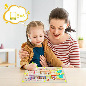 Shinzoe Magnetic Color & Number Maze Puzzle