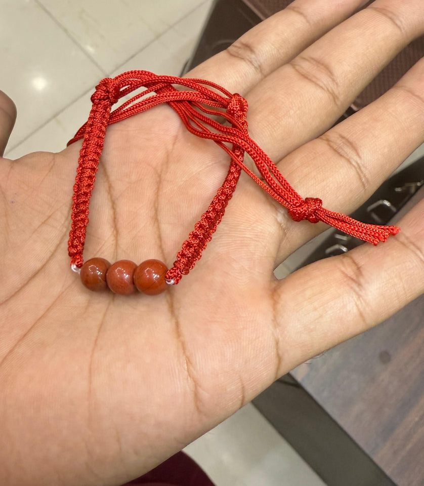 Ikigai Hand-Woven Cinnabar Bracelet