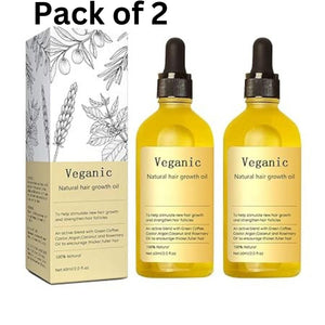 Herb naturals Vegan Natural Hair Growth Oil (Pack of 2)