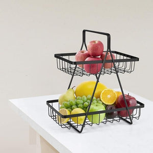 Hardwarehub 2 Tier Fruit and Vegetable Basket