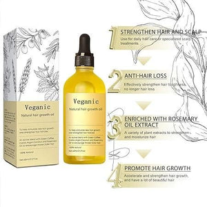 Herb naturals Vegan Natural Hair Growth Oil (Pack of 2)