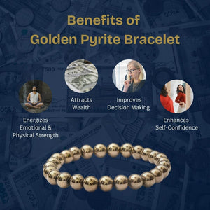 Ikigai Golden Pyrite Bracelet