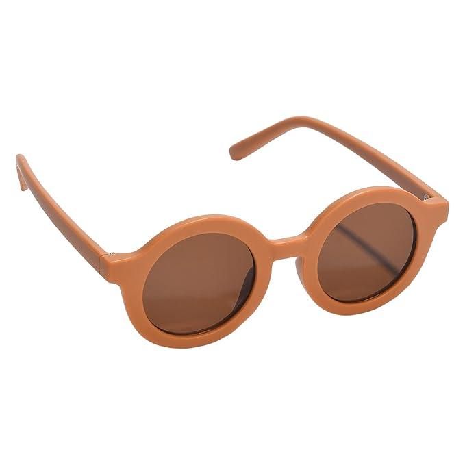 Dapper Brown Lens Brown Round Sunglasses (Pack of 2)